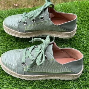 Love Rio Maisie Sequins Women's Sneakers - Green Size 10